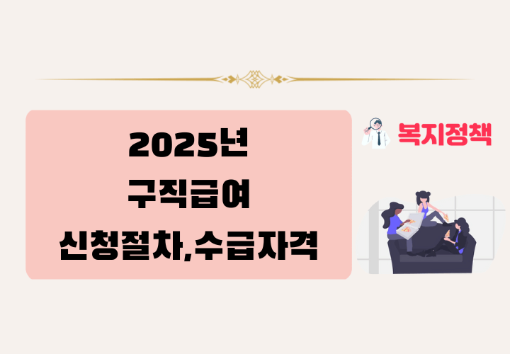 2025년 구직급여 신청 절차,수급 자격 총정리